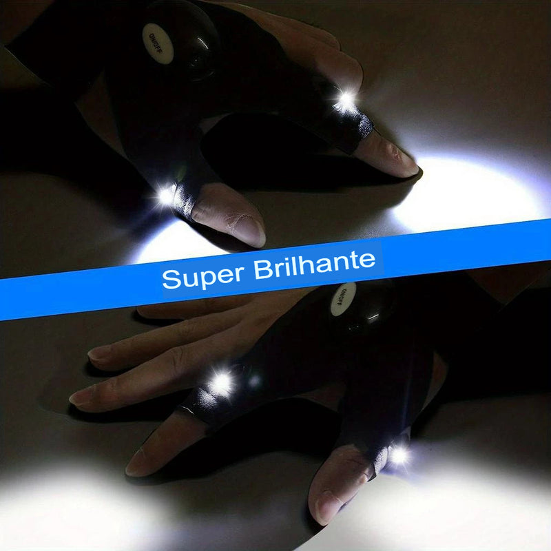 Luvas Lanterna Led - A prova D´agua