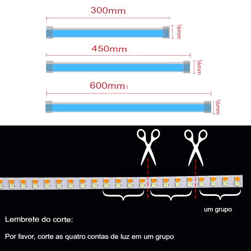 Luzes LED Flexíveis Para Carros DRL De Dupla Cor